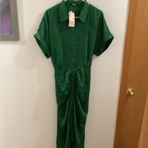 BTFBM Green Maxi Dress - Picture 2 of 6